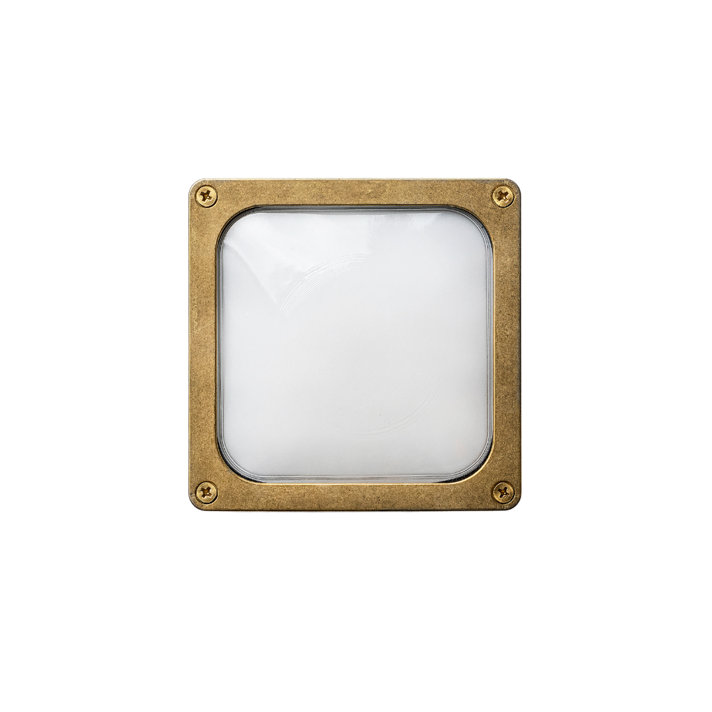 Wall Square Two Brass